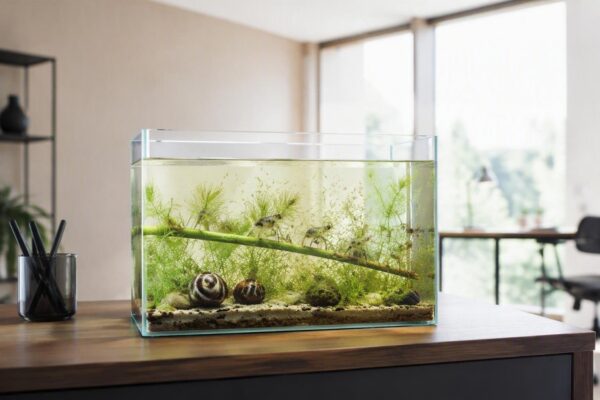 Caracoles, camarones y microfauna: claves para un acuario saludable