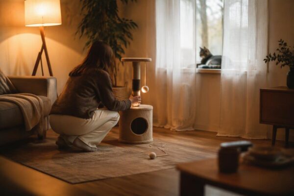 Cómo el enriquecimiento ambiental mejora la vida de los gatos de interior