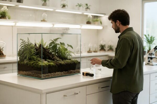 Cómo elegir sustratos y controlar el microclima en terrarios