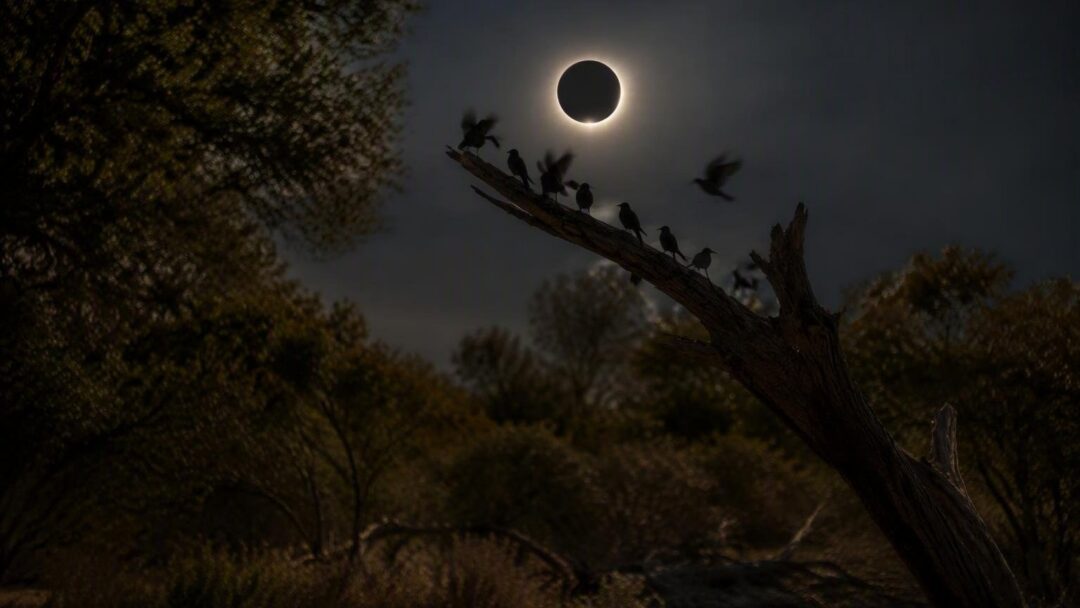 Cómo reaccionan los animales durante un eclipse solar total
