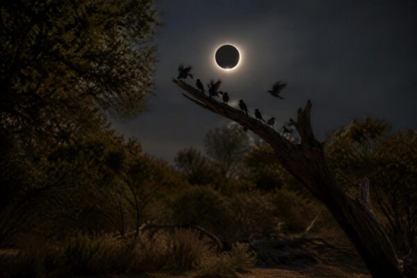 Cómo reaccionan los animales durante un eclipse solar total