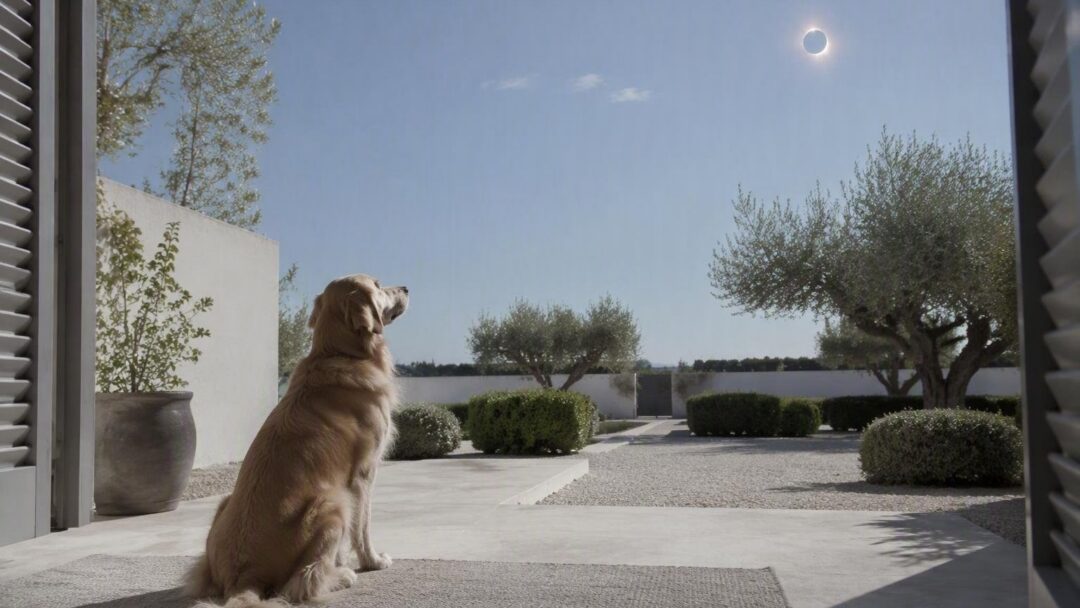 Eclipse solar 2026: guía para proteger a tu perro durante el fenómeno astronómico