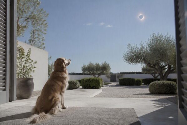 Eclipse solar 2026: guía para proteger a tu perro durante el fenómeno astronómico