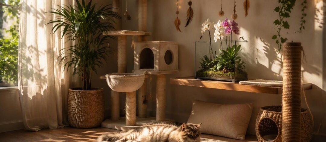 Guía completa para crear un espacio seguro y estimulante para gatos domésticos