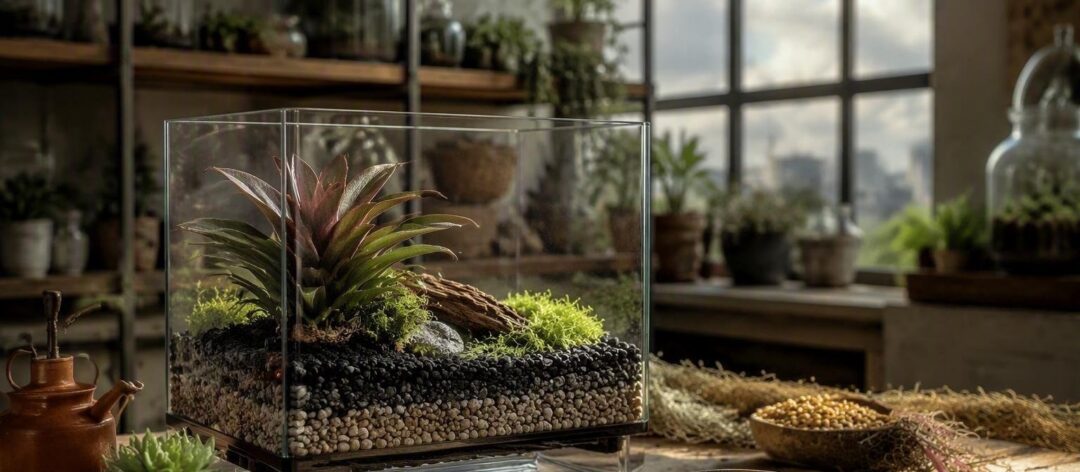 Guía paso a paso para montar un terrario bioactivo para anfibios y reptiles