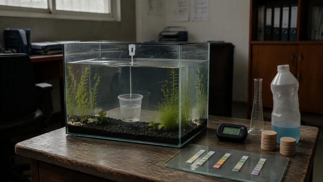 Parámetros del agua en acuarios: pH, GH, KH, amonio, nitritos y nitratos