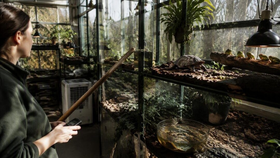 Cómo la temperatura y la humedad influyen en el bienestar de reptiles y anfibios