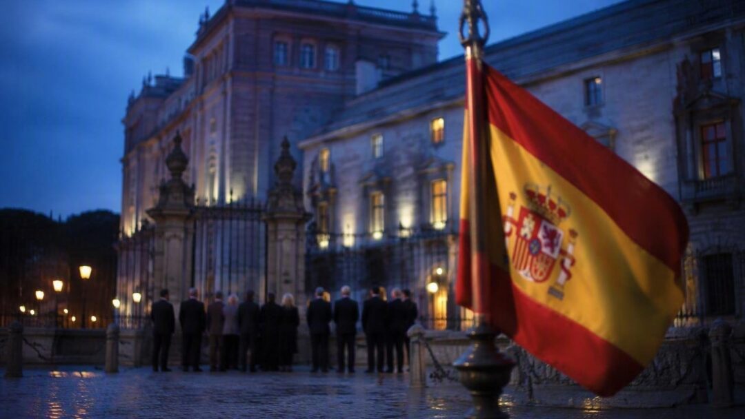 Felipe VI, Margarita Robles y Emiliano García-Page en Toledo durante la crisis de Ceuta