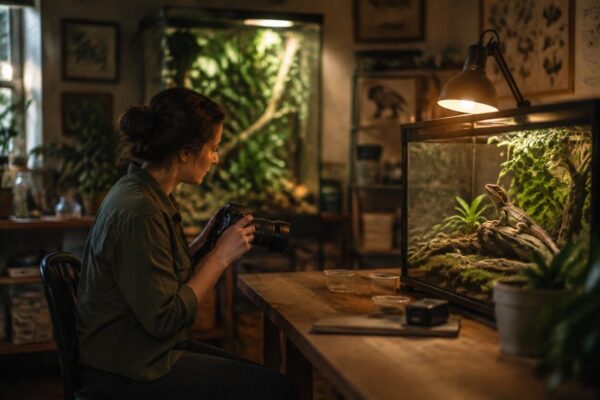 Cómo fotografiar reptiles y anfibios sin estresar al animal