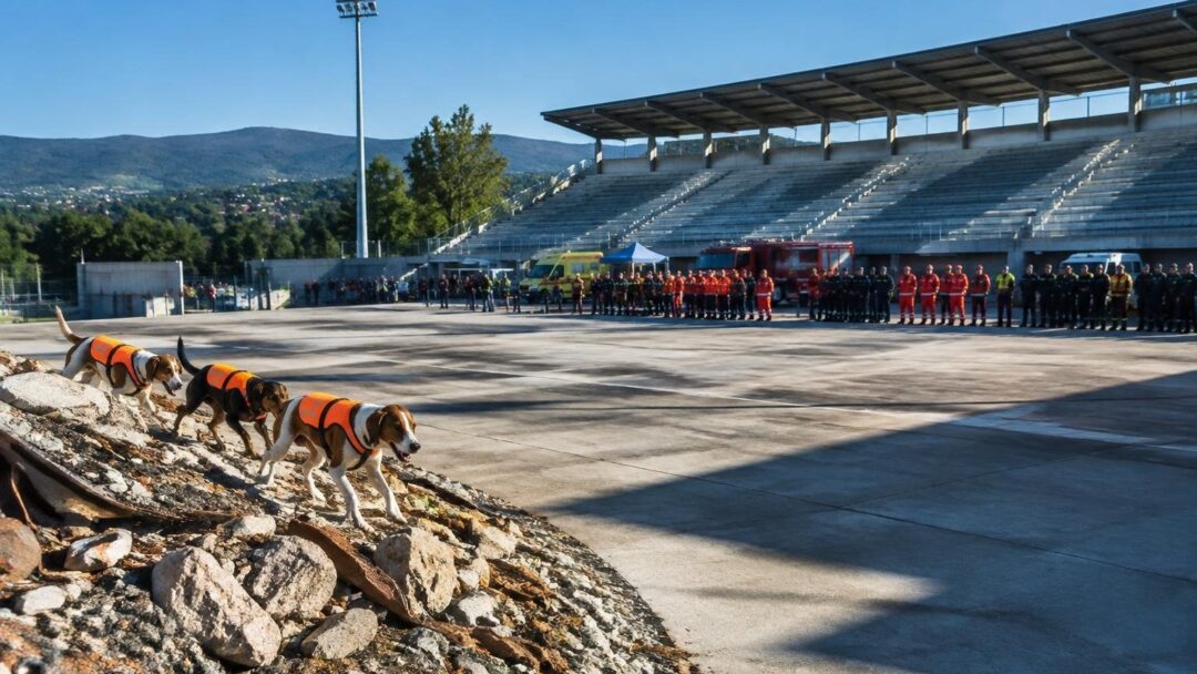 Rescate canino: Ponteareas brilla con tres medallas en el europeo