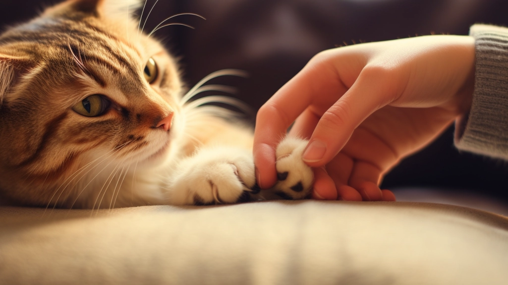 Cosa vuol dire quando il gatto ti tocca con la zampa?