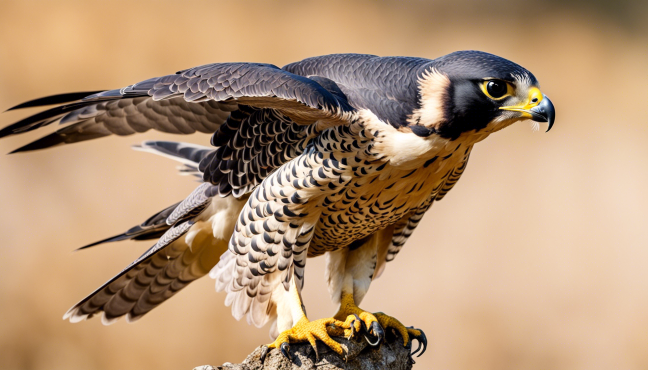 L’uccello più veloce del mondo è il Falco pellegrino