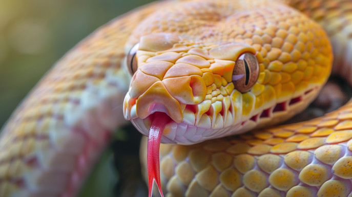 I serpenti percepiscono gli odori con la lingua