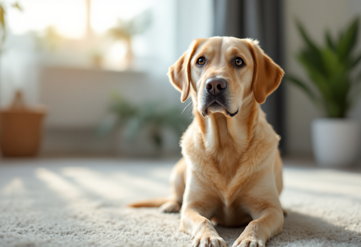 Paziente oncologica riceve supporto da un animale