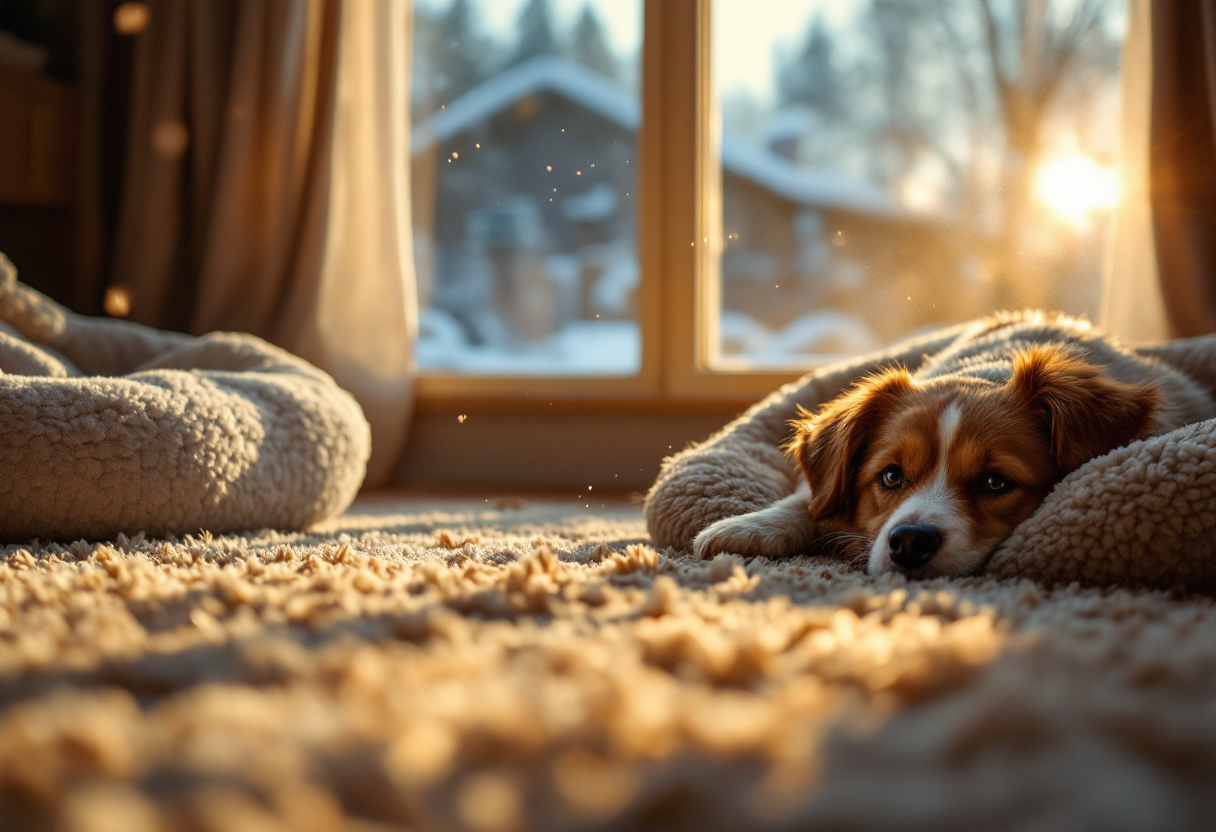 Cane e gatto al caldo, protetti dai parassiti in inverno