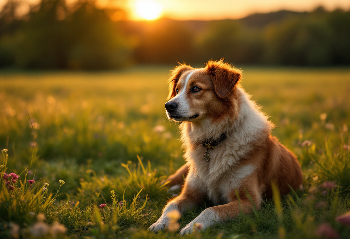 Cane ansioso che aspetta il ritorno del proprietario