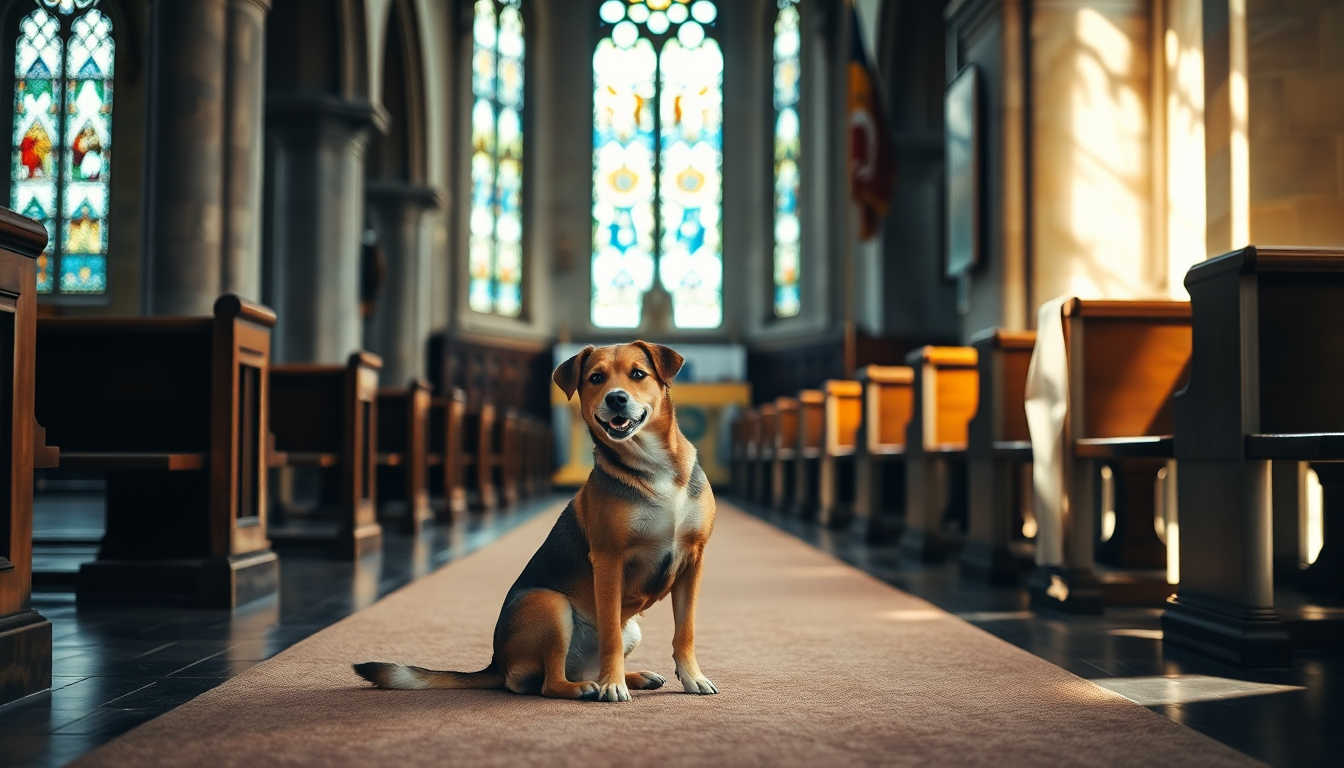 Cani in chiesa: un dibattito tra fede e amore per gli animali
