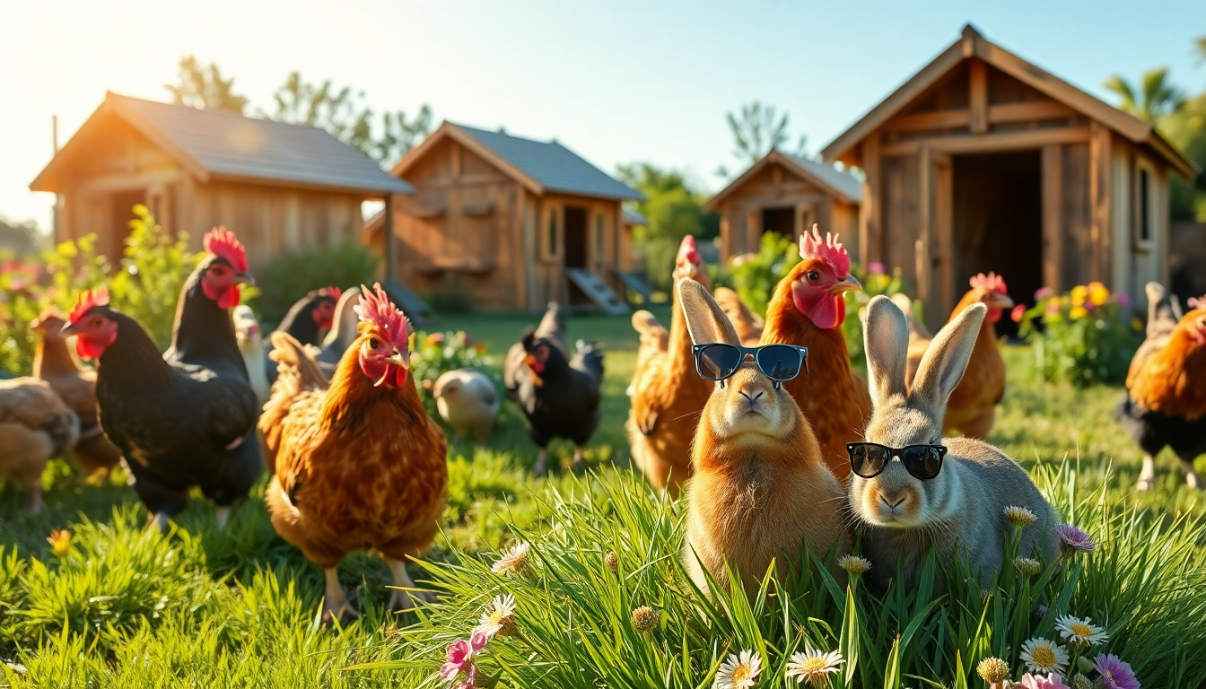 Rinfresca il tuo pollaio: moda estiva per animali da cortile
