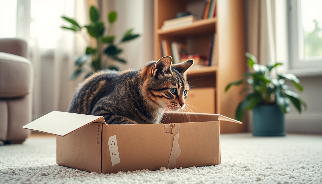 Scatole e gatti: il legame tra sicurezza e curiosità