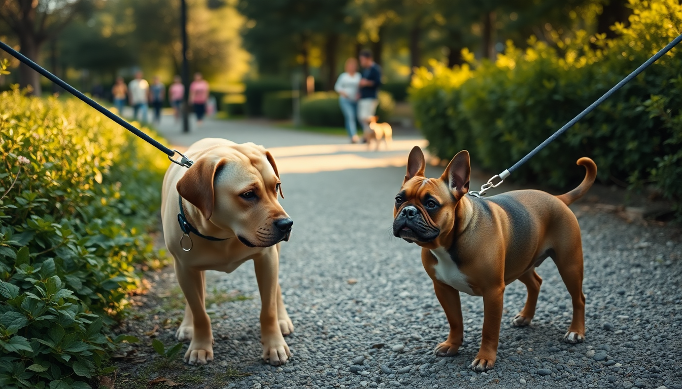Perché gli incontri tra cani al guinzaglio possono essere problematici