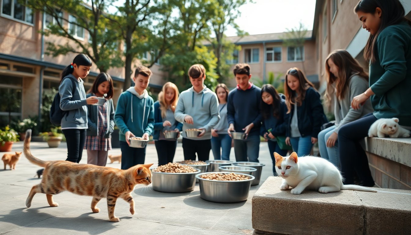 Educazione e responsabilità: come le scuole possono gestire le colonie feline
