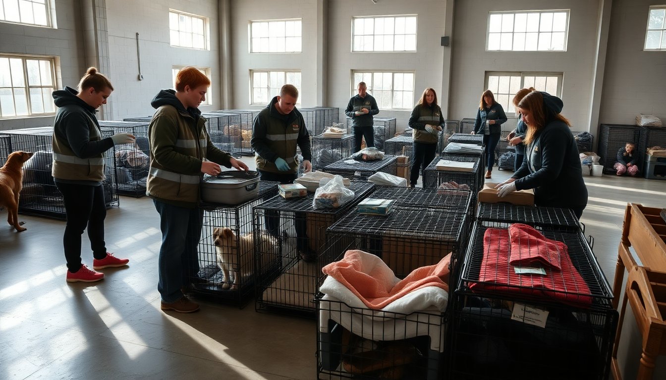 Piani di emergenza per la protezione degli animali durante eventi estremi