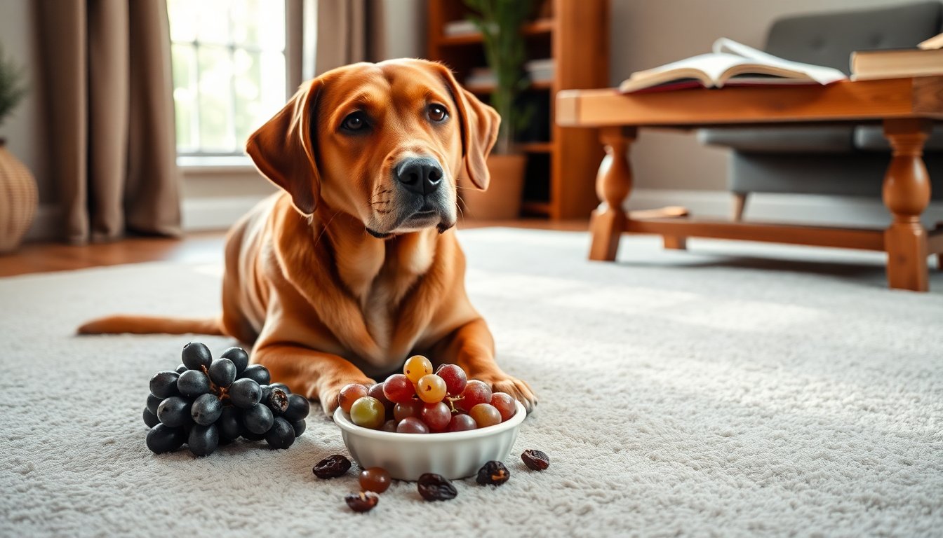 I Pericoli dell’Uva e dell’Uvetta: Cosa Sapere per la Salute del Tuo Cane
