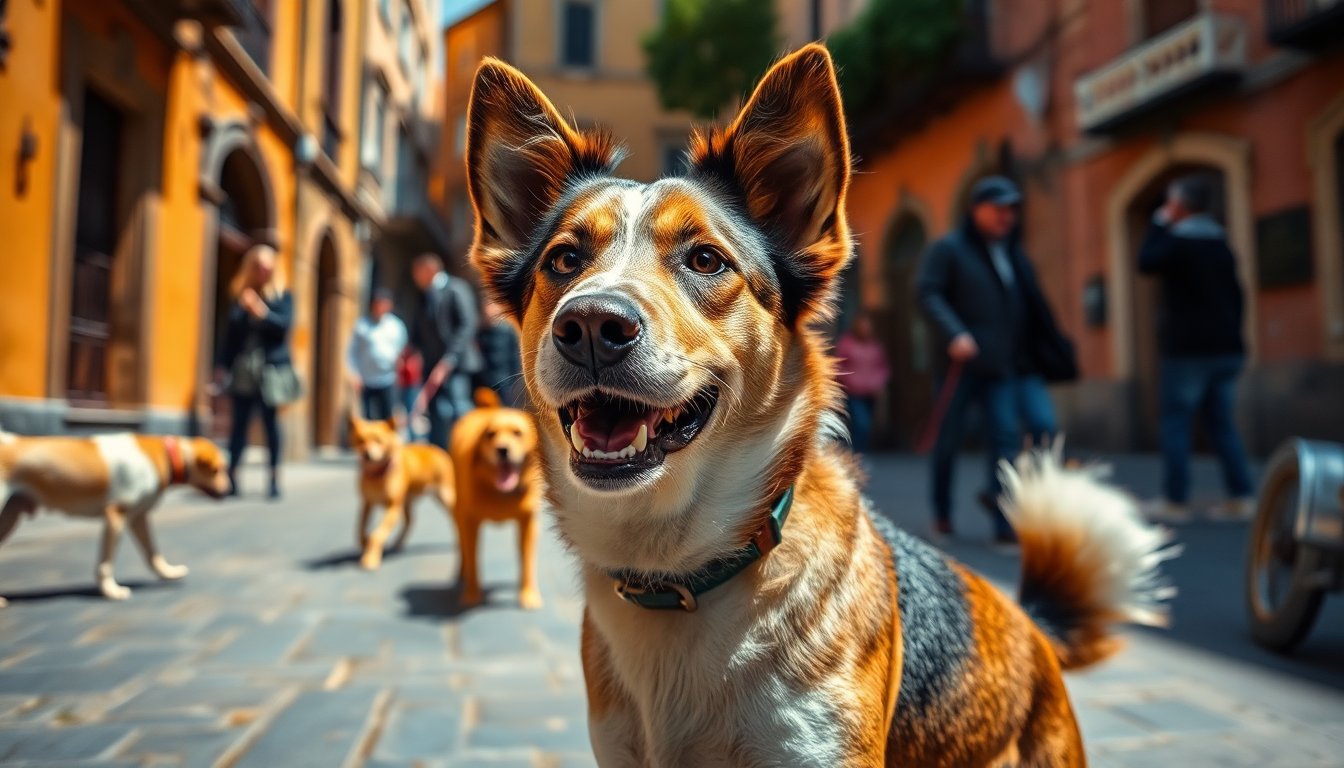 Luna, il cane che incanta Veronetta con il suo fascino straordinario