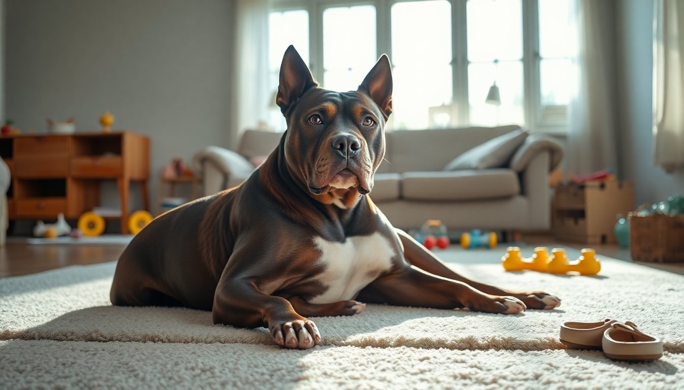 Caratteristiche dell’American Staffordshire Terrier: un cane di famiglia devoto
