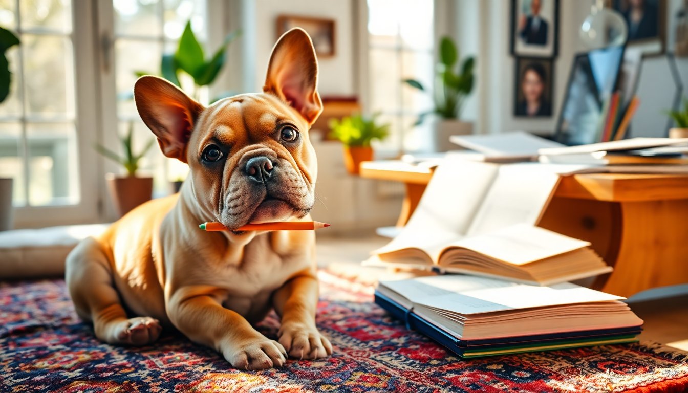 Il Bulldog Ispiratore: Una Storia di Scrittura e Passione