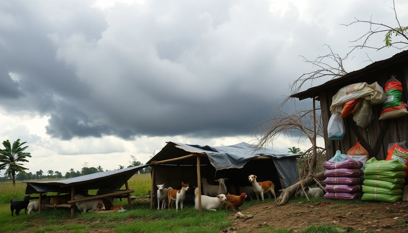 Strategie per proteggere gli animali durante eventi climatici estremi