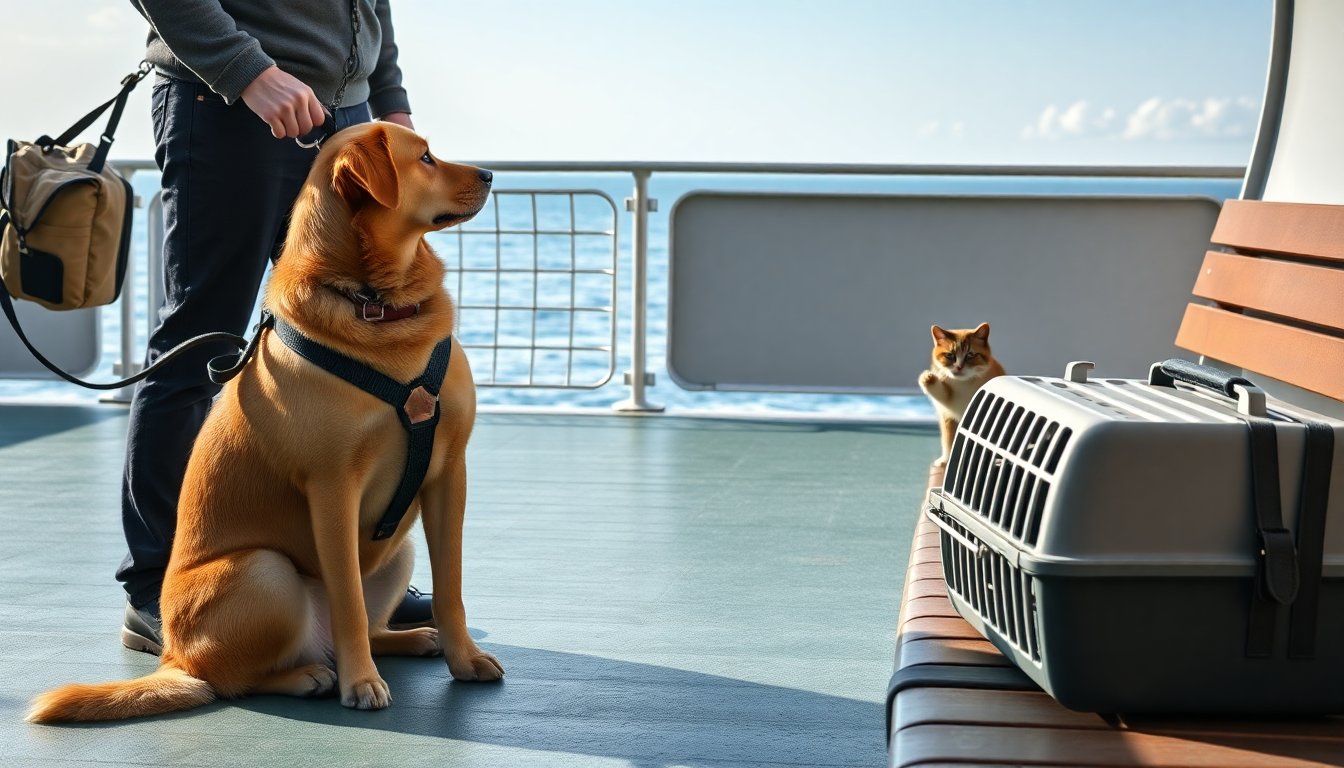 Come portare cani e altri animali in traghetto: guida essenziale