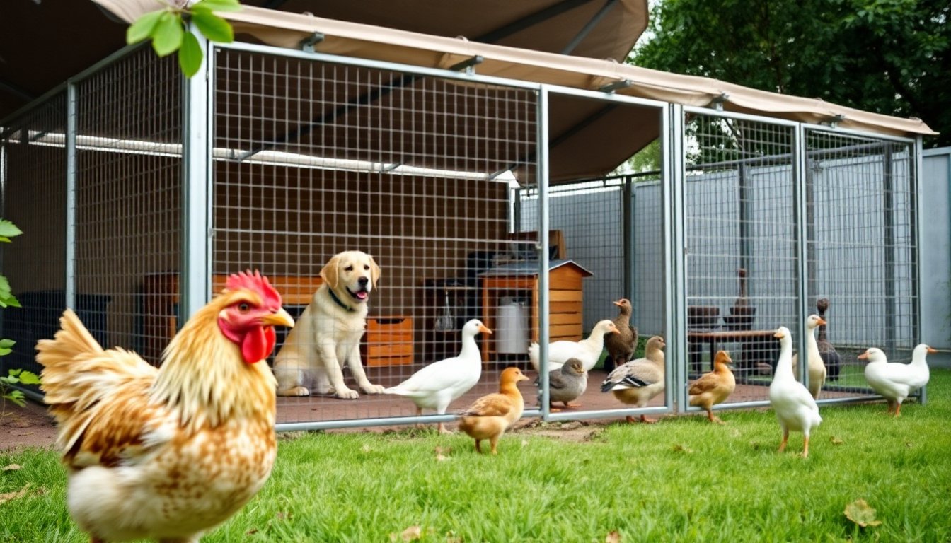 Recinto esterno per pollai e animali domestici: soluzione sicura e versatile