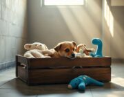 Cane aspetta 200 giorni una famiglia e si consola con i peluche