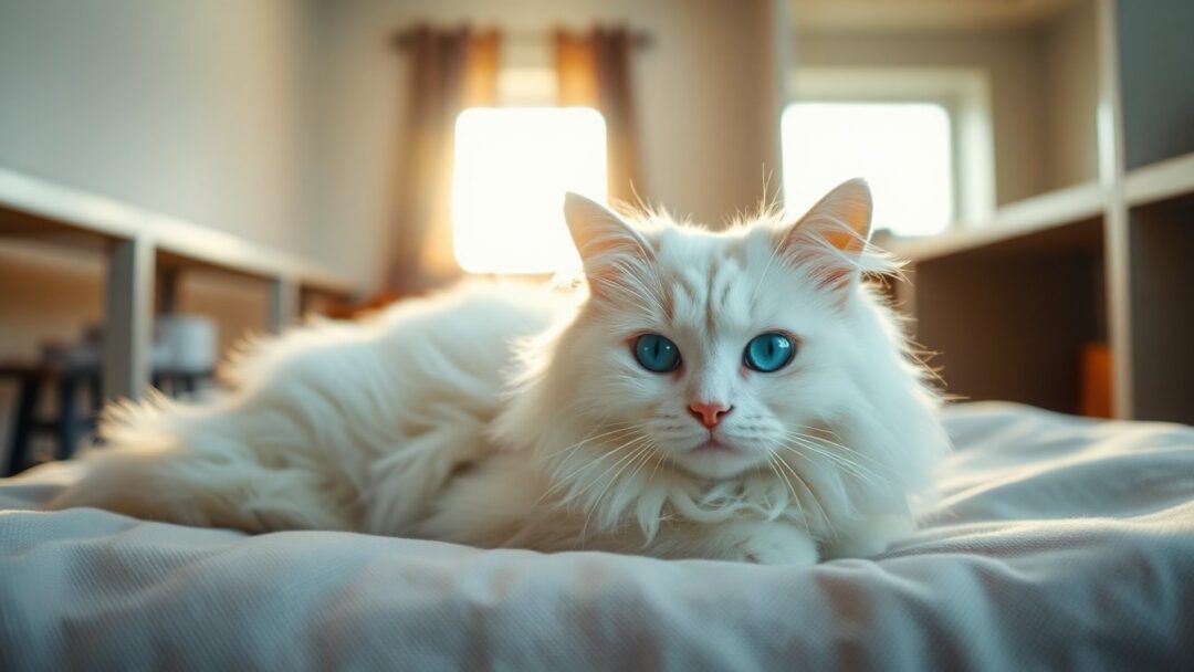 Gatto con occhi eterocromi cerca adozione a Pescara: caratteristiche e condizioni di salute