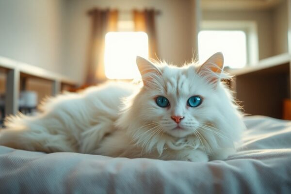 Gatto con occhi eterocromi cerca adozione a Pescara: caratteristiche e condizioni di salute