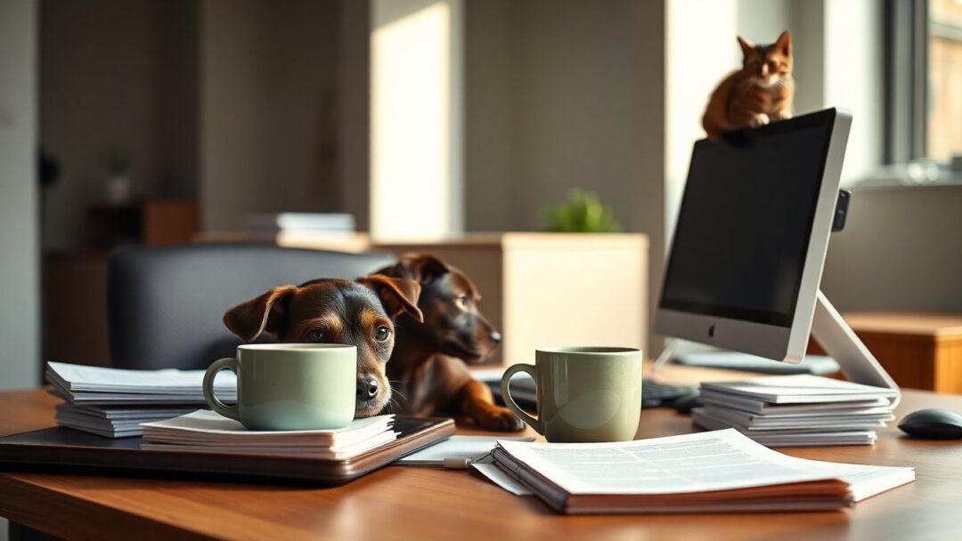 Portare cani e gatti al lavoro: benefici reali e regole per un ufficio pet-friendly