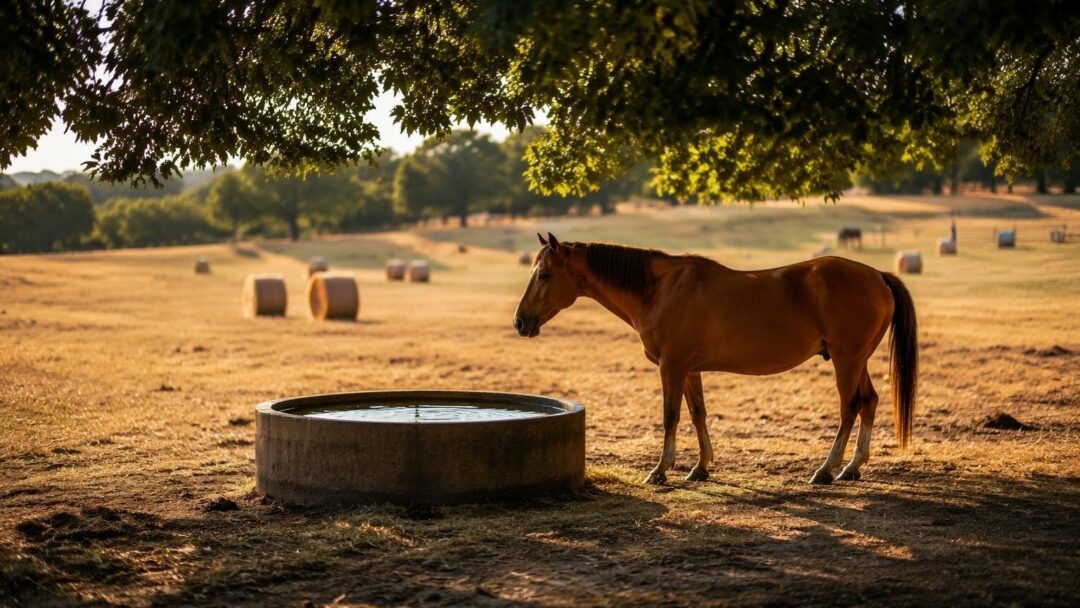 Gestire il caldo nei cavalli: allenamento, acqua e ombra