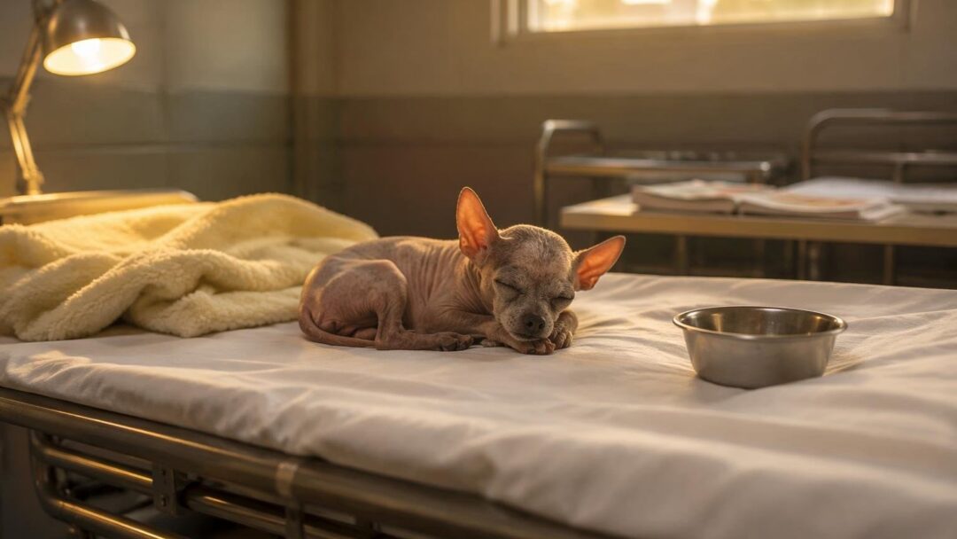 La storia straordinaria di Doppy, il cane Chihuahua senza pelo salvato a Houston