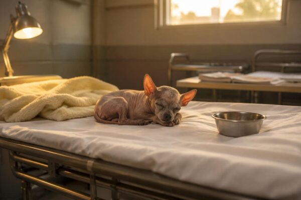La storia straordinaria di Doppy, il cane Chihuahua senza pelo salvato a Houston