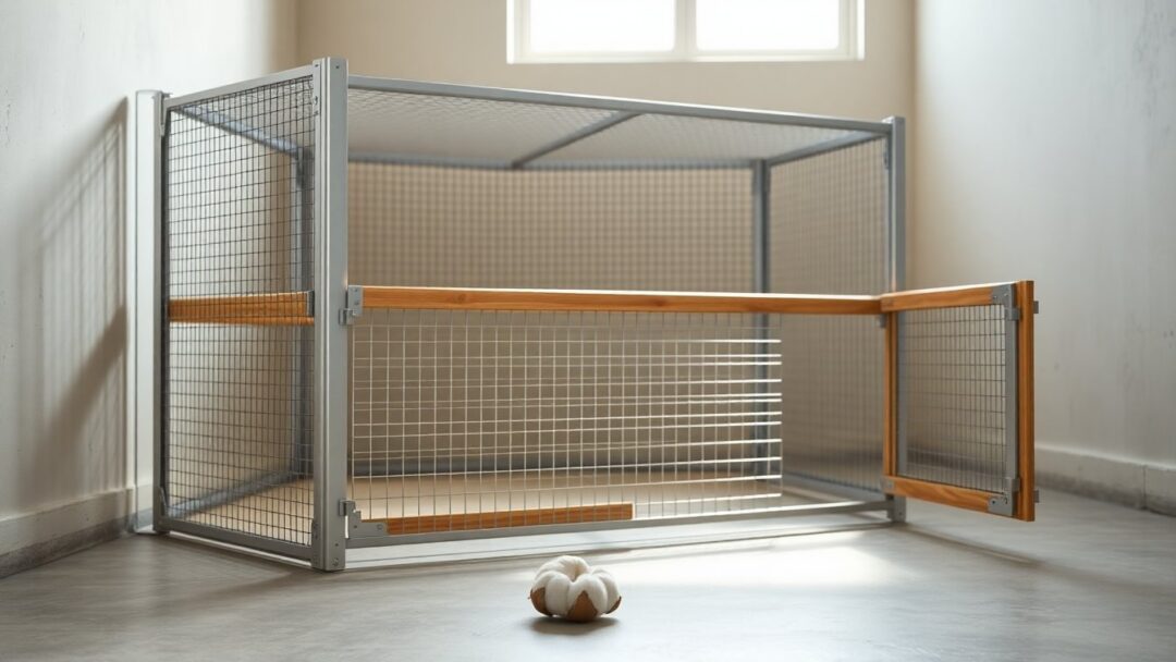 Recinto per conigli indoor: materiali, misure minime e montaggio modulare