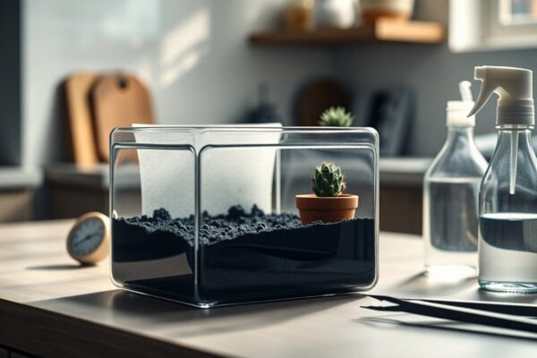 Setup del terrario per invertebrati: substrati, umidità e ventilazione