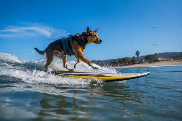 Dog surfing e giochi d’acqua: guida pratica per allenare il cane in sicurezza
