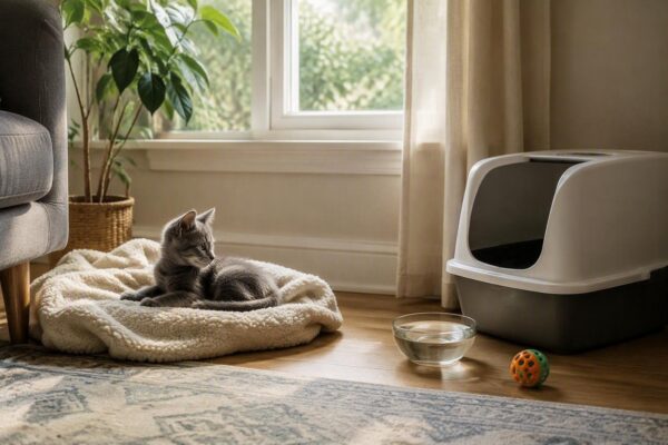 Guida ai primi 90 giorni con il gattino: ambientamento, socializzazione e visite veterinarie
