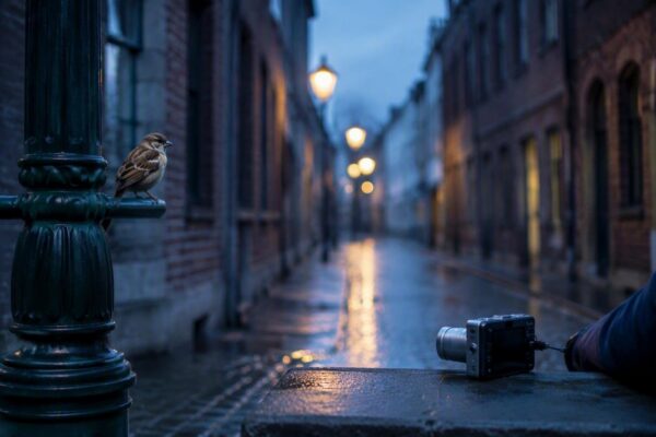 Guida etica e tecnica per fotografare uccelli urbani leggeri