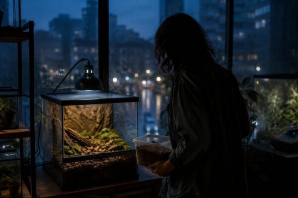 Setup bioattivo per rettili: terrario, substrati, microfauna e UVB
