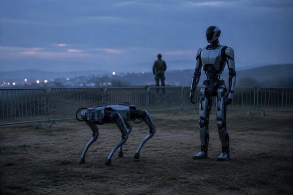 Cani robot armati e umanoidi in azione: da Pechino alla Serbia