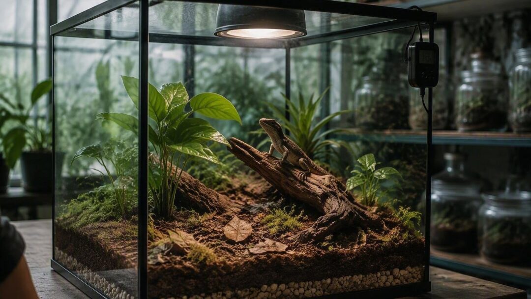 Terrario rettili: dimensioni, UVB e microclima passo passo