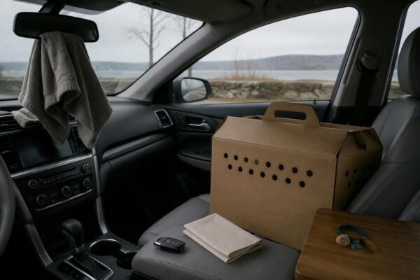 Viaggiare con il gatto in auto: checklist, normativa e strategie anti-stress