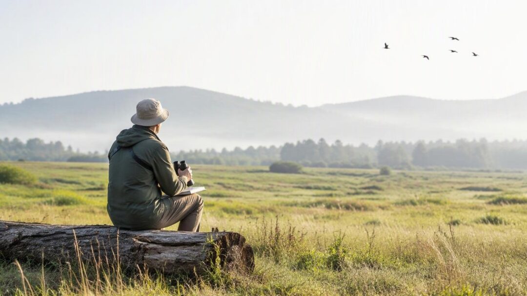 Birdwatching responsabile con gli uccelli migratori